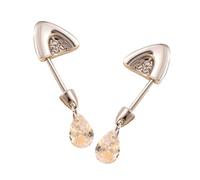 Handmade Cats Ear Piercing Studs With Cubic Zirconia Trendy Ear Bone Nails Women Accessories Elegant Body Jewelry Steel Cats Studs