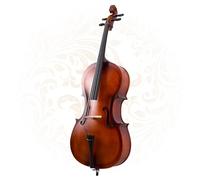Handmade Cello Made of Solid Shiny Cedar Perfect for Beginners, Players and Practitioners (A,1/2)