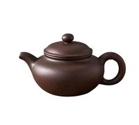 Handmade Ceramic Kungfu Teapot, (8oz) Chinese Zisha Classic Teapot, Yixing Purple Clay Teaware Decoration Accessories