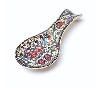 Handmade Ceramic Spoon Rest, Tulip Spoon Holder for Kitchen Counter