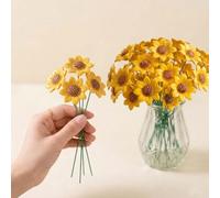 Handmade Ceramic Sunflowers 3 Pcs, Eternal Artificial Sunflower Gifts | Artificial Sunflower, Artificiales Decoracion, Ideal for DIY Craft, Wedding, Birthday Party, Office, Home Decor (No Vase)