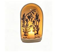 Handmade Ceramic Wall Candle Holders, Decorative Wall Sconces for Candles, Farmhouse Wall Decor Candle Sconces with Candle Tray, Aesthetic Candle Holders Set for Meditation, Altar, Living Room (D)