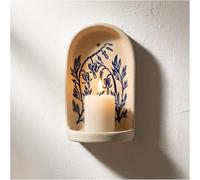 Handmade Ceramic Wall Niche with Candle Holders & Tray