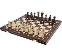 Handmade Chess Set European Ambassador with 21" Board and Hand Carved Chess Pieces