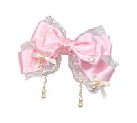 Handmade Children's Hair Accessory Featuring Bowknot and Mesh Decoration for Sweet Styles Fashion Lovers Wear Handmade Kids Clip