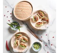 Handmade Chinese Bamboo Steamer Cooker Lid 2 Layer Tier - 10 inch 26 cm