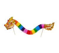 Handmade Chinese Dragon Dance Craft Set for Kids and Teens Fun 3D Paper Puppets Dragon Dance Assembly Toy Supplies Easy Craft for Toddler