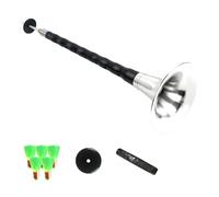 Handmade Chinese Suona - Ebony Mahogany Size | Powerful Folk Wind Instrument Single Timbre High Frequency | Traditional Trumpet For Adults Beginners Student Music
