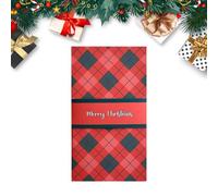 Handmade Christmas Card Book - Pull Out Waterfall Keepsake Holder Display | Money Support Envelope Booklet, for Adults Christmas Holiday Birthday School Party Celebration Gathering