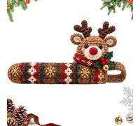 Handmade Christmas Door Handle Covers, 6 Festive Designs, Knob Protector | 6 Piece Set, Holiday Look, Easy Setup, Perfect for Present Mum Her New Home Secret Santa, Great for Christmas Use