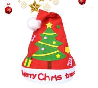 Handmade Christmas Hat Set,Cartoon Christmas Hat Crafts for Kids | Children Craft Set Supplies for Holiday Home Preschool Kindergarten Girl Activities Easter Valentines
