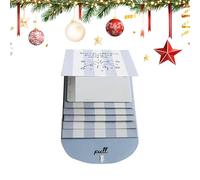 Handmade Christmas Holder - Waterfall Pull-Out Gift Booklet | DIY Personalized Organizer - Decorative Birthday Holiday Memory Keepsake for Storing Sentimental Greetings from Family Celebrations