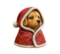 Handmade Christmas Hooded Golden Retriever Figurine, Mini Cute Christmas Cloak Golden Retriever Dog Statue, Holiday Dog Resin Decoration Tabletop Decoration Gift for Dogs Lovers (1Pcs)