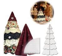 Handmade Christmas Tree Quilting Rulers Set, 8/12/15inch Christmas Tree Sewing Pattern Template Diy Xtmas Tree