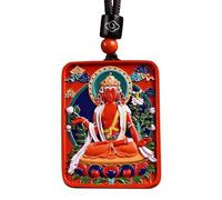 Handmade Cinnabar Zodiac Patron Buddha Pendant, Painted Feng Shui Amulet, Spiritual Protection Jewelry for Men & Women (Horse)