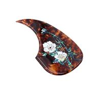Handmade Classical Folk Guitar Thickened Glue Guard Plate Inlaid With Real Colorful Shell Carvings(A)