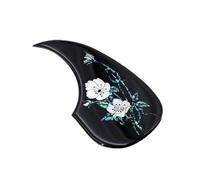 Handmade Classical Folk Guitar Thickened Glue Guard Plate Inlaid With Real Colorful Shell Carvings(C)