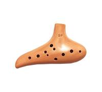 Handmade Clay Wood Grain Ocarina Musical Instrument 12-hole High-pitched F Key Professional Performance Ocarina ocarina instrument