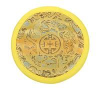 Handmade Cloth Singing Bowl Mat, round Concave Nepalese Style Pad | Cotton Fabric with Traditional Embroidery, Shock Absorption, Lightweight Carry, for Tibetan Bowls, Jewellery, Yoga Studios