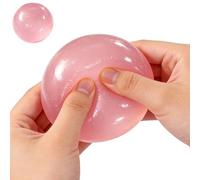 Handmade Co-conut Oil Squishy Ball | Reusable Slow Rising Fidget Stressball | Ultra-Soft & Non-Sticky Moldable Stress Ball | For Home Classroom Office School Party Commuting Travel Adults Kids Teens