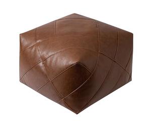 Handmade Coffee Ottoman Pouf Cover Soft Square Bean Bag Chair Foot Stool & Stuffed Animal Storage nizer for Home Decor (47x47x30cm)