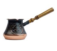 Handmade Coffee Pot Maker 7 Fl Oz Copper Armenian Jazva Ararat Turkish Arabic Greek Cezve Jezve Ibrik Turka Jazzve Jazve Wooden Handle
