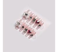 Handmade Coffin On Nails - Reusable False Nails with Full Application Kit | 10pcs Artisan-Crafted for Daily Wear(RGC5170,M)