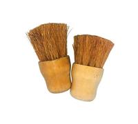Handmade Coir Fiber Small Hand Broom Desktop Dust Brush for Cleaning Table/Desk, Eco-friendly Wooden Smooth Head Brushes for Sweeping Mouse, Lap & Keyboard. (2)