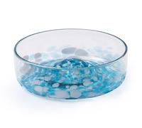 Handmade con Amor Hand Blown Margarita Salt Rimmer, Ocean Bllue - Mexican glassware