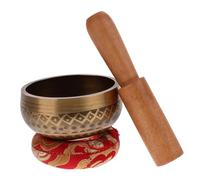 Handmade Copper Singing Bowl Set with Wooden Mallet
