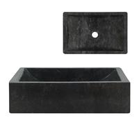 Handmade Counter Top Basin High Gloss Marble Bathroom Vanity Sink Rectangular
