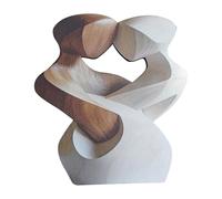 Handmade Couple Figurine,Abstract Handmade Tabletop Couple Figurine - Hand Carved Sculpture for Table Shelf Sideboards Study Living Room