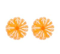 Handmade Creative 3D Resin Orange Fruit Dangle Drop Earrings Cute Sweet Imitation Lifelike Fruit Earrings for Women Boho Vacation Jewelry Gifts, Acrylic, No Gemstone