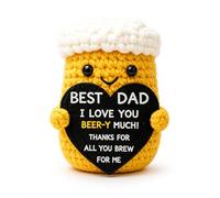 Handmade Crochet Beer Mug Dad Gifts Birthday Presents for Daddy Men | Adorably handmade crochet beer mug with a witty message. The perfect unique gift for your father on any occasion.