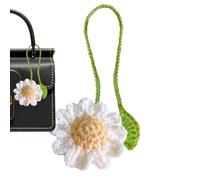 Handmade Crochet Bookmarks - Cute Knitted Book Markers with Tassels | Unique for Book Lovers, Double Duty as Curtain Tax (Set of 5, Assorted Colours)