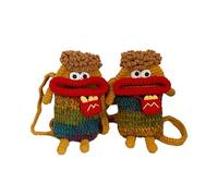 Handmade Crochet Cute Chips Coin Purse Mini Crossbody Phone Bag Knitting Change Wallet Handmade Gift for Women
