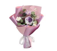 Handmade Crochet Flower Bouquet Decorative Decoration for the