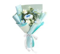 Handmade Crochet Flowers - Soft Yarn Bouquet, Colorful Home Decor, Durable Craft Arrangement, Durable Design | Birthday, Christmas, Easter, Graduation, Valentine's Day