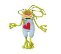 Handmade Crochet Frog Phone Crossbody Bag, Cute & Fun Novelty Frogs Phones Bags Handmade Animal purses for Women & Girls (Style B)