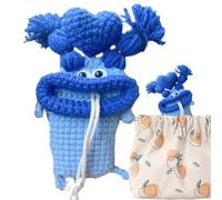 Handmade Crochet Key Case - Sausage Mouth Car Cover, Plush Yarn Holder | Knitted Soft Travel Lock Bag Accessory With Cute Handmade All Around Protection For Car Keys