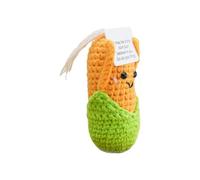 Handmade Crochet Work | Cob Shaped Desk Decoration with Card Included - Funny and Positive Corn | for Teachers Colleagues Students Friends Boys Girls Men and