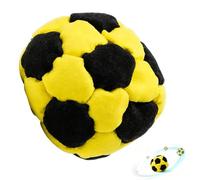 Handmade Crocheted Footbag, Soccer Pattern Kick Sack Ball, Soft Outdoor Toy with Durable Yarn Design, Lightweight Skill Game for Coordination Training Fun Activity Toy for Park School
