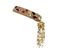 Handmade Crystal Bells Hair Clip With Sparkling Rhinestones Hair Ornament Suitable For Women Who Love Ethnic Styles