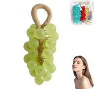 Handmade Crystal Grape Gentle Cleansing soap, Personalized Original Handmade Crystal Grape soap, Realistic Grapes Bunch Soaps Fragrance Cleaning, Smooth Skin, grape Soap DIY Kit (1, Green)