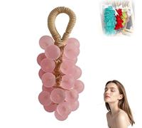 Handmade Crystal Grape Gentle Cleansing soap, Personalized Original Handmade Crystal Grape soap, Realistic Grapes Bunch Soaps Fragrance Cleaning, Smooth Skin, grape Soap DIY Kit (1, Rose Gold)