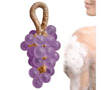 Handmade Crystal Grape Soap, Grape Soap On A Rope, Decorative & Functional Body Wash, for Washing Hands and Fresh Air Women and Men (Lavender)