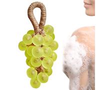 Handmade Crystal Grape Soap, Grape Soap On A Rope, Decorative & Functional Body Wash, for Washing Hands and Fresh Air Women and Men (Green Tea)