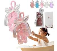 Handmade Crystal Rose Scented Soap Bouquet, Crystal Rose Soap On A Rope, Scented Soaps Flower Bouquet, Decorative Roses-Shaped Fragrance Soaps for Washing Hands and Fresh Air and Gift (2 Mix-C)