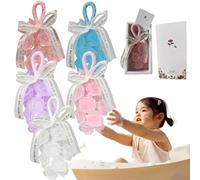 Handmade Crystal Rose Scented Soap Bouquet, Crystal Rose Soap On A Rope, Scented Soaps Flower Bouquet, Decorative Roses-Shaped Fragrance Soaps for Washing Hands and Fresh Air and Gift (5 Mix)