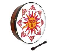 Handmade Dannan 16" Vegan Irish Bodhran Hand Drum - Éadaoin Sun Design